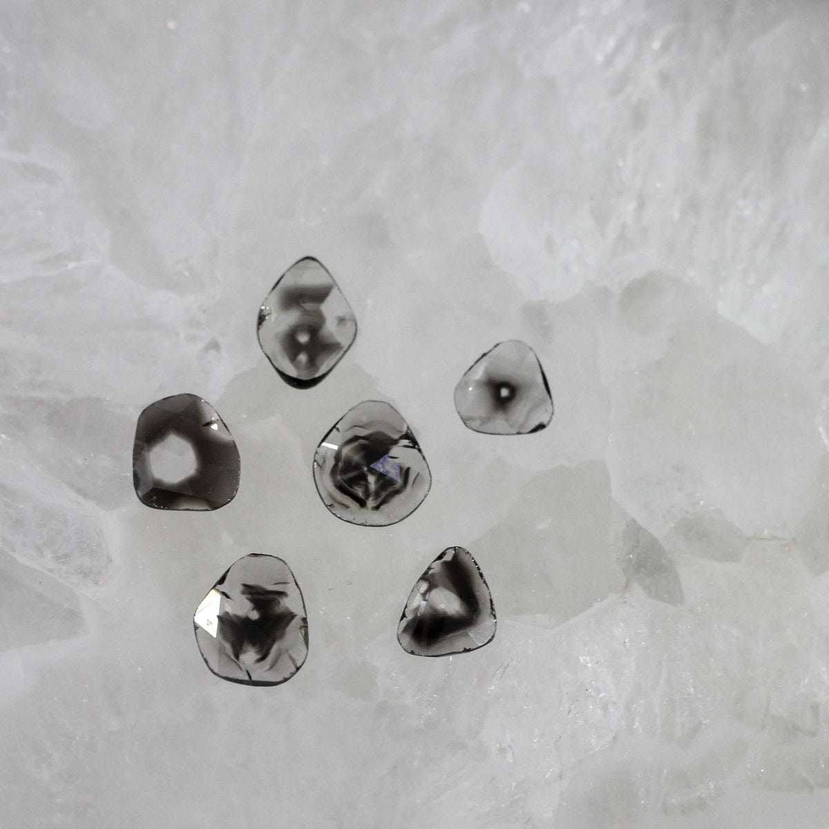 ダイヤモンド 0.30ct スライス ローズカット 6.0mm×5.8mm×0.8mm【MJ3159】