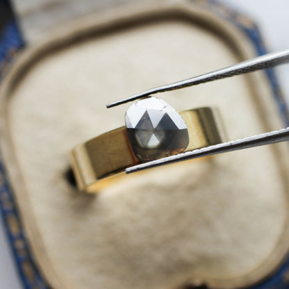 ダイヤモンド 0.62ct スライス ローズカット 7.5mm×6.7mm×1.1mm【MJ3156】