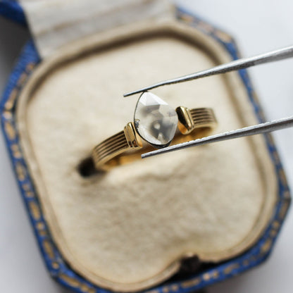 ダイヤモンド 0.64ct スライス ローズカット 8.5mm×4.8mm×1.1mm【MJ3157】