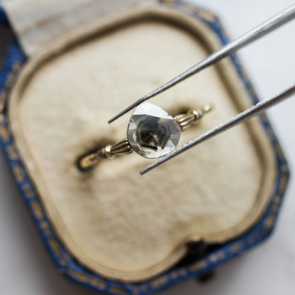 ダイヤモンド 0.61ct スライス ローズカット 8.0mm×7.4mm×1.0mm【MJ3158】