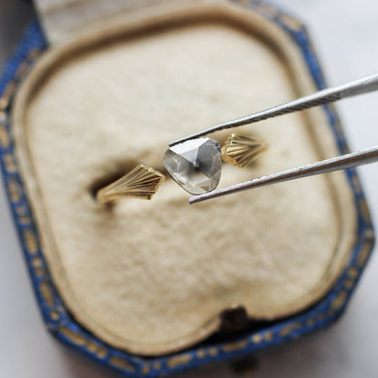 ダイヤモンド 0.30ct スライス ローズカット 6.0mm×5.8mm×0.8mm【MJ3159】