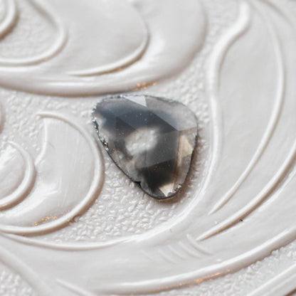 ダイヤモンド 0.43ct スライス ローズカット 6.5mm×5.8mm×1.0mm【MJ3161】