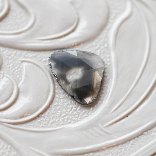 ダイヤモンド 0.43ct スライス ローズカット 6.5mm×5.8mm×1.0mm【MJ3161】
