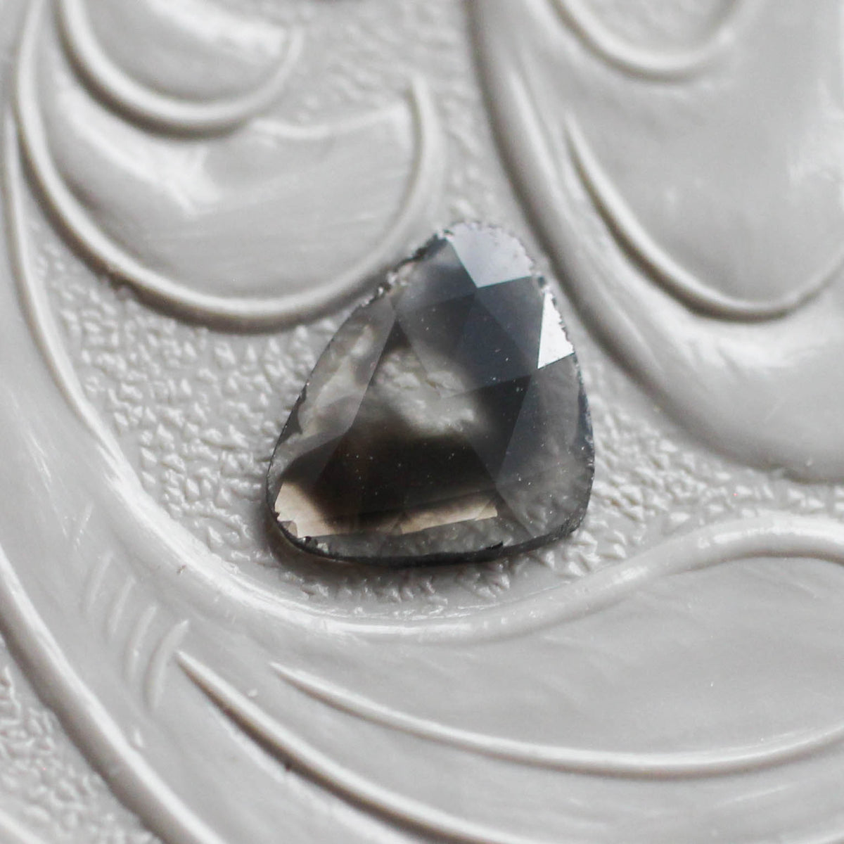 ダイヤモンド 0.43ct スライス ローズカット 6.5mm×5.8mm×1.0mm【MJ3161】