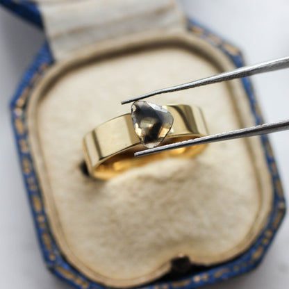 ダイヤモンド 0.43ct スライス ローズカット 6.5mm×5.8mm×1.0mm【MJ3161】