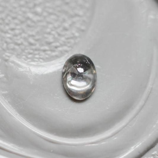 ソルトアンドペッパーダイヤモンド 0.06ct カボションカット 3.2mm×2.3mm×1.0mm【MJ3164】