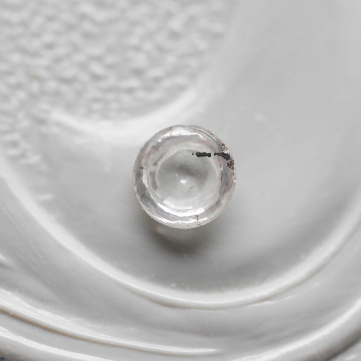 ナチュラルダイヤモンド 0.08ct カボションカット 3.0mm×3.0mm×1.0mm【MJ3167】