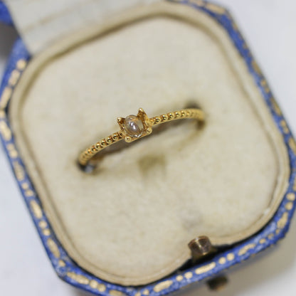 ブラウンダイヤモンド 0.07ct カボションカット 3.1mm×2.4mm×0.8mm【MJ3163】