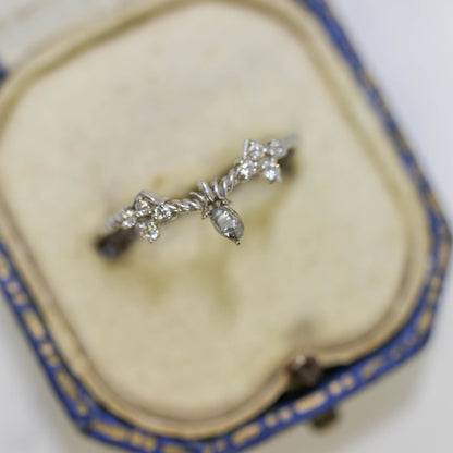 ソルトアンドペッパーダイヤモンド 0.06ct カボションカット 3.2mm×2.3mm×1.0mm【MJ3164】