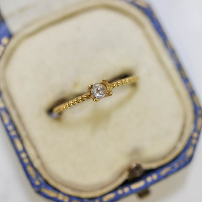 ナチュラルダイヤモンド 0.08ct カボションカット 2.9mm×2.9mm×1.2mm【MJ3165】