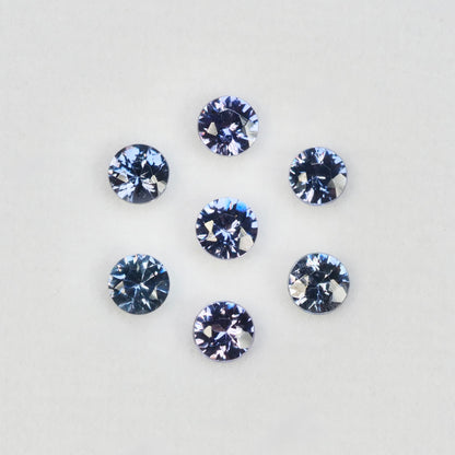 【期間・数量限定特別価格】ベキリーブルーガーネット ラウンドカット 約2.4~2.5mm 【MJ2850】