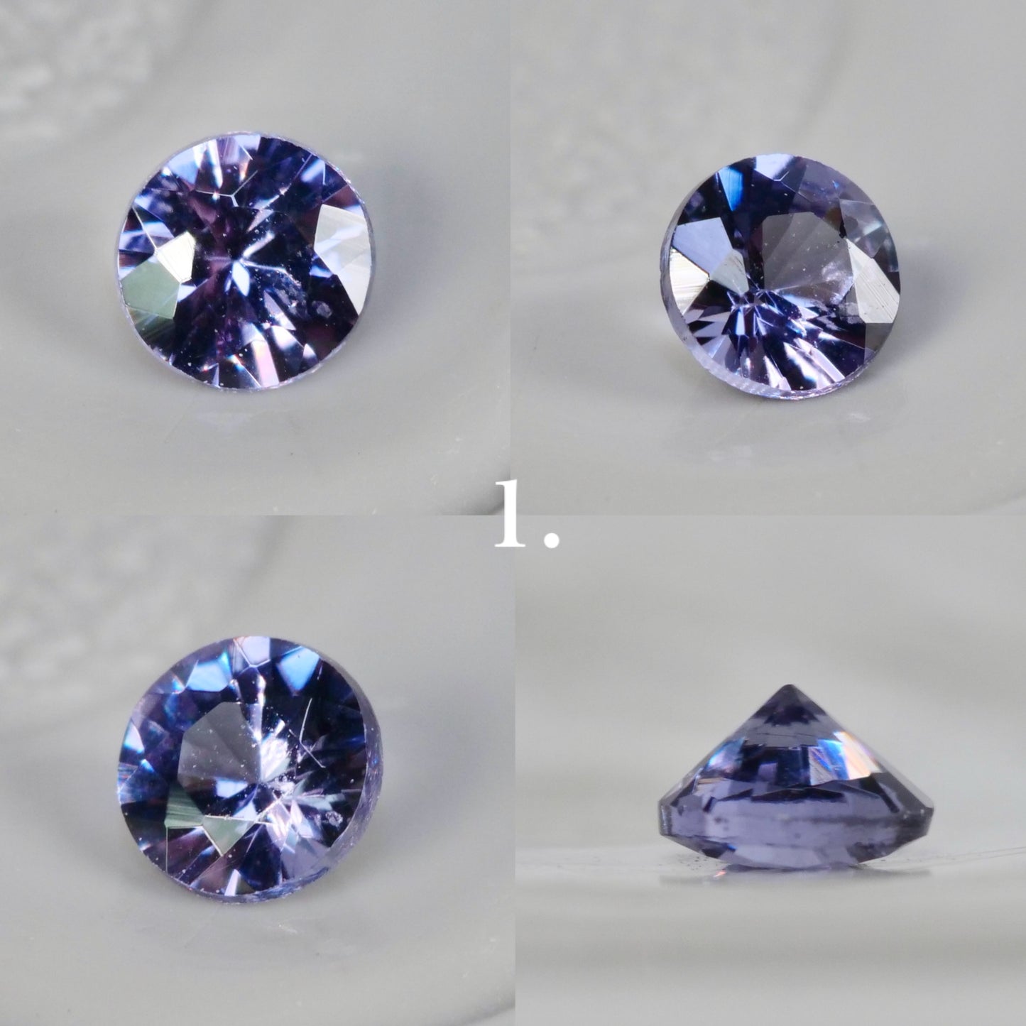 【期間・数量限定特別価格】ベキリーブルーガーネット ラウンドカット 約2.4~2.5mm 【MJ2850】