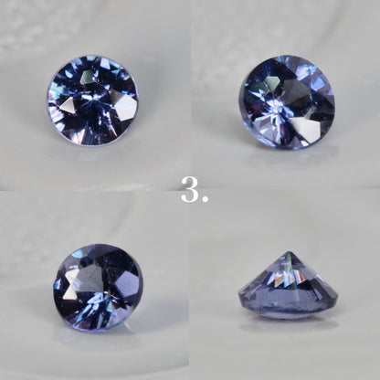 【期間・数量限定特別価格】ベキリーブルーガーネット ラウンドカット 約2.4~2.5mm 【MJ2850】