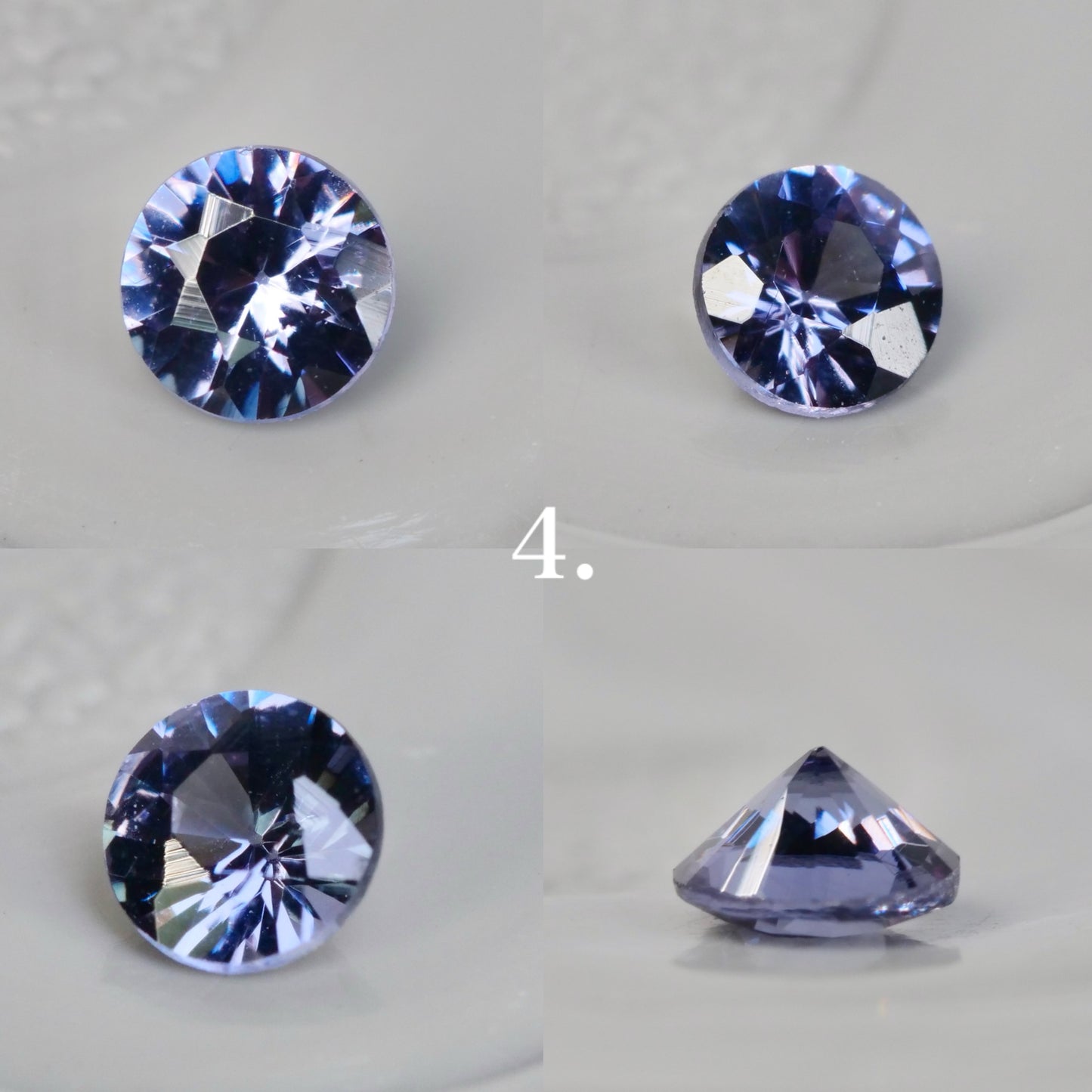 【期間・数量限定特別価格】ベキリーブルーガーネット ラウンドカット 約2.4~2.5mm 【MJ2850】