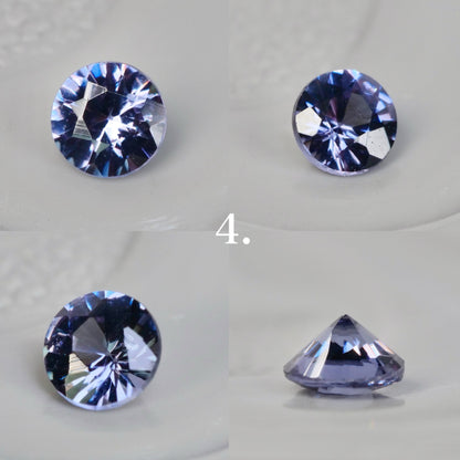 【期間・数量限定特別価格】ベキリーブルーガーネット ラウンドカット 約2.4~2.5mm 【MJ2850】