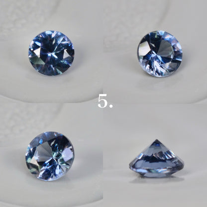 【期間・数量限定特別価格】ベキリーブルーガーネット ラウンドカット 約2.4~2.5mm 【MJ2850】