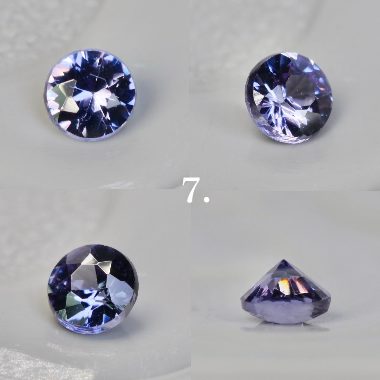 【期間・数量限定特別価格】ベキリーブルーガーネット ラウンドカット 約2.4~2.5mm 【MJ2850】