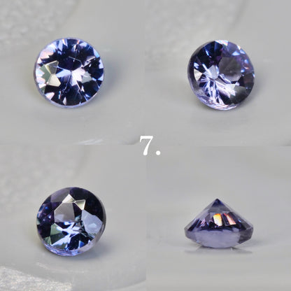 【期間・数量限定特別価格】ベキリーブルーガーネット ラウンドカット 約2.4~2.5mm 【MJ2850】