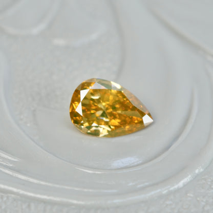 ナチュラルダイヤモンド 0.21ct ペアシェイプカット 5.3mm×3.6mm×1.7mm【MJ2603】