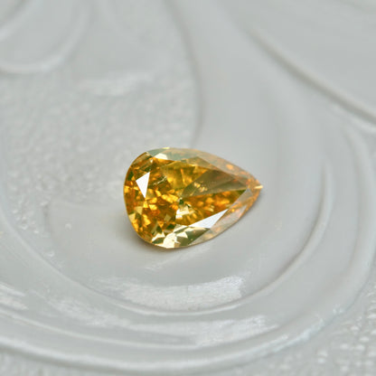 ナチュラルダイヤモンド 0.21ct ペアシェイプカット 5.3mm×3.6mm×1.7mm【MJ2603】