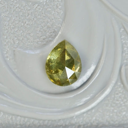 ナチュラルダイヤモンド 0.38ct ペアシェイプカット 5.2mm×4.1mm×2.2mm【MJ2601】