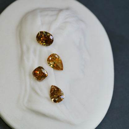 ナチュラルダイヤモンド 0.21ct ペアシェイプカット 5.3mm×3.6mm×1.7mm【MJ2603】