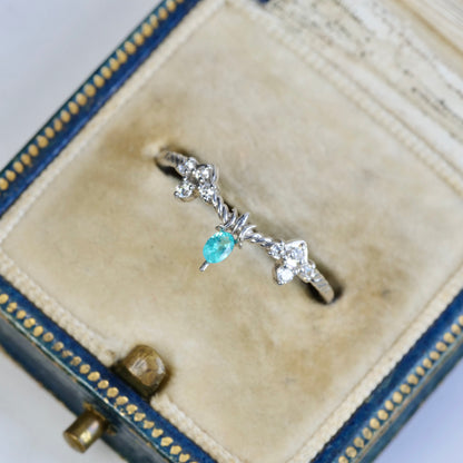 パライバトルマリン ブラジル産 0.05ct オーバルカット 3.0mm×2.1mm×1.4mm【MJ2550-1】