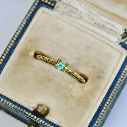 パライバトルマリン ブラジル産 0.06ct オーバルカット 3.1mm×2.1mm×1.4mm【MJ2550-2】