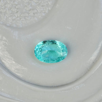 パライバトルマリン ブラジル産 0.05ct オーバルカット 2.8mm×2.0mm×1.4mm【MJ2550-3】