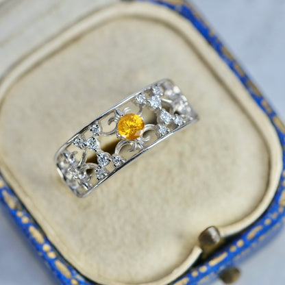 オレンジジルコン 0.25ct ラウンドカット 3.6mm×3.6mm×2.5mm【MJ2852】