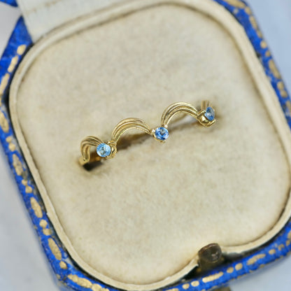 【期間・数量限定特別価格】サンタマリアアクアマリン 0.02ct ラウンドカット 約1.7~1.9mm 【MJ2549】