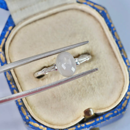 スターサファイア 2.49ct カボションカット 8.1mm×6.1mm×4.7mm【MJ2942】