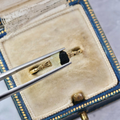 バイカラートルマリン 1.05ct エメラルドカット 6.3mm×4.9mm×3.7mm【MJ2949】