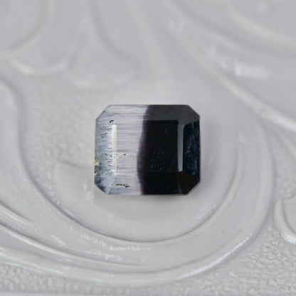 バイカラートルマリン 0.91ct エメラルドカット 5.7mm×5.0mm×3.4mm【MJ2945】