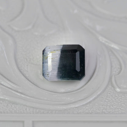 バイカラートルマリン 1.10ct エメラルドカット 6.1mm×5.2mm×3.7mm【MJ2950】