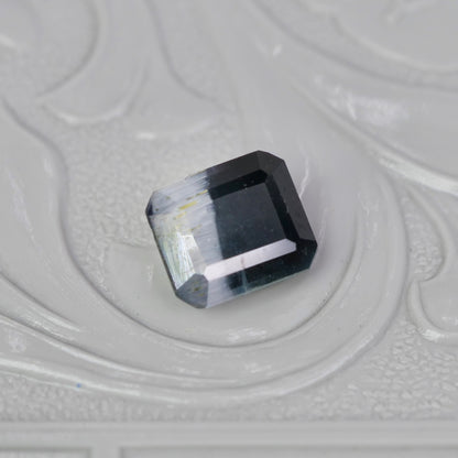 バイカラートルマリン 1.10ct エメラルドカット 6.1mm×5.2mm×3.7mm【MJ2950】