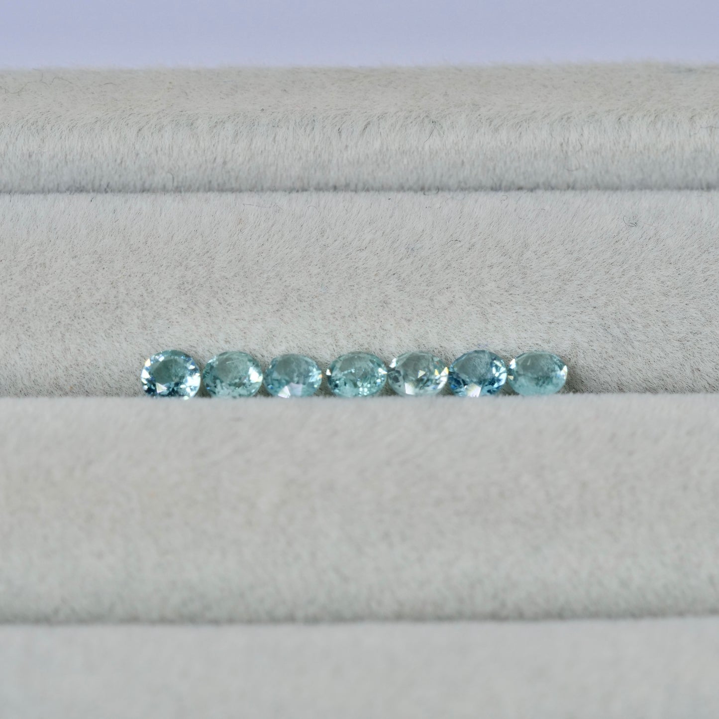 ブルートルマリン ラウンドカット 3mm×7pcs  セット【MJ2683】