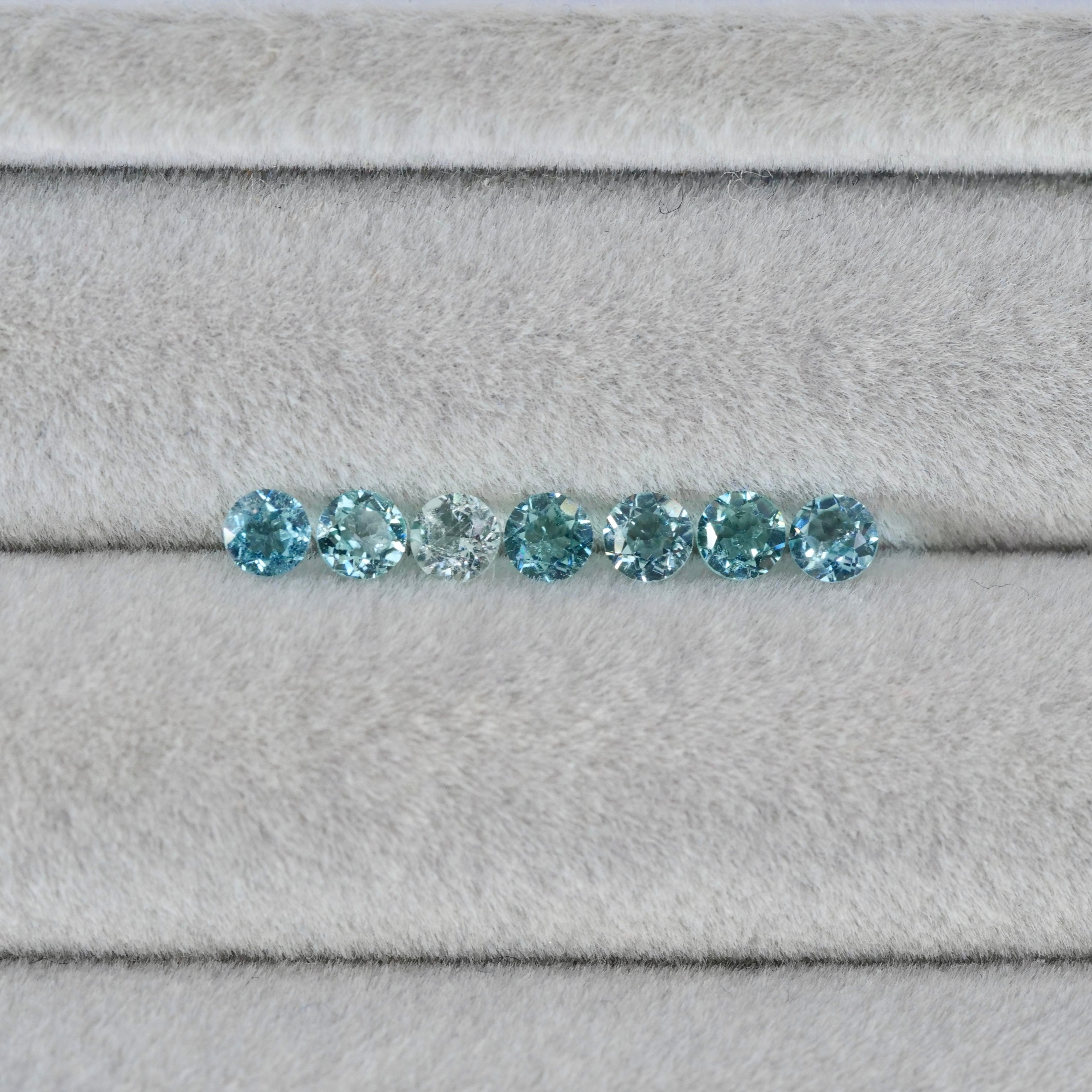 ブルートルマリン ラウンドカット 3mm×7pcs セット【MJ2684】 – Mei