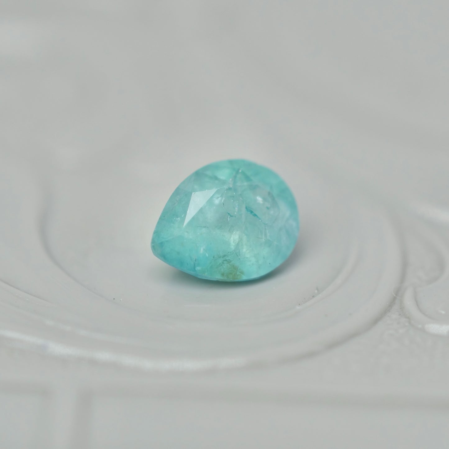 グランディディエライト 0.55ct  ペアシェイプカット 6.1mm×4.5mm×3.4mm【MJ2968】