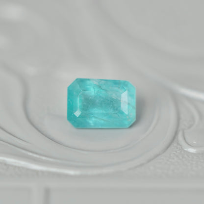 グランディディエライト 0.75ct  エメラルドカット 6.0mm×4.7mm×3.3mm【MJ2967】