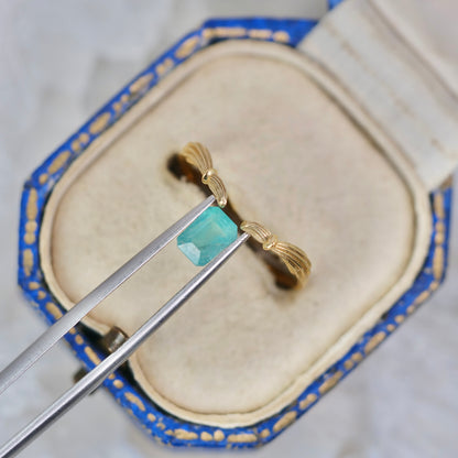 グランディディエライト 0.75ct  エメラルドカット 6.0mm×4.7mm×3.3mm【MJ2967】