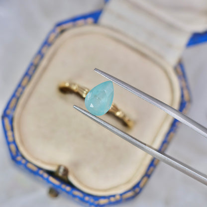 グランディディエライト 1.35ct  ペアシェイプカット 9.0mm×6.2mm×4.3mm【MJ2968】