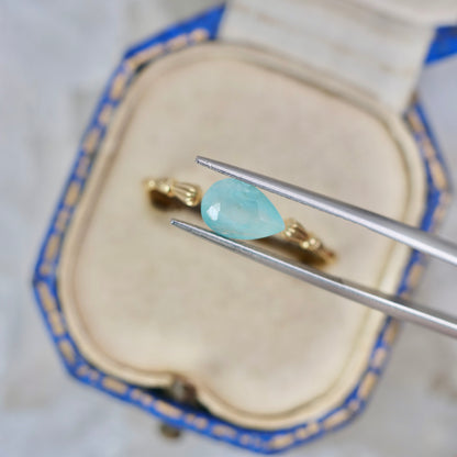 グランディディエライト 1.35ct  ペアシェイプカット 9.0mm×6.2mm×4.3mm【MJ2968】