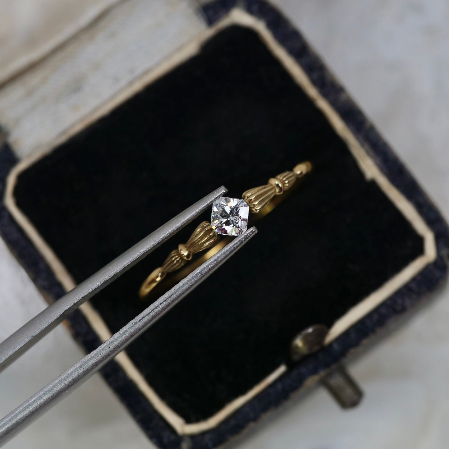 ダイヤモンド 0.204ct  フランダースカット 3.4mm×3.4mm×2.3mm ソーティング付き【MJ2971】