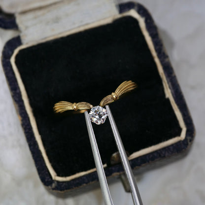 ダイヤモンド 0.273ct  フランダースカット 3.6mm×3.6mm×2.7mm ソーティング付き【MJ2972】