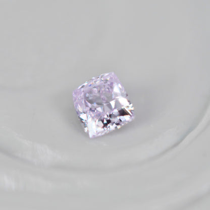 ピンクダイヤモンド 0.062ct Very Light Pink クッションカット  2.4mm×2.1mm×1.3mm ソーティング付【MJ3004】