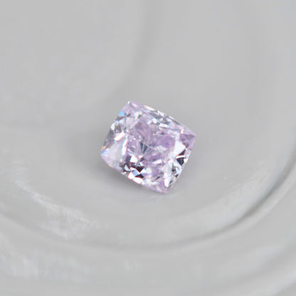 ピンクダイヤモンド 0.062ct Very Light Pink クッションカット  2.4mm×2.1mm×1.3mm ソーティング付【MJ3004】