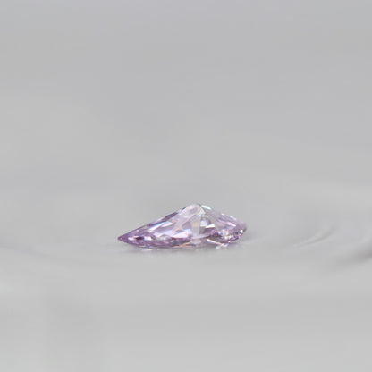ピンクダイヤモンド 0.105ct Fancy Purple Pink ペアシェイプカット  4.4mm×2.7mm×1.3mm ソーティング付【MJ3005】