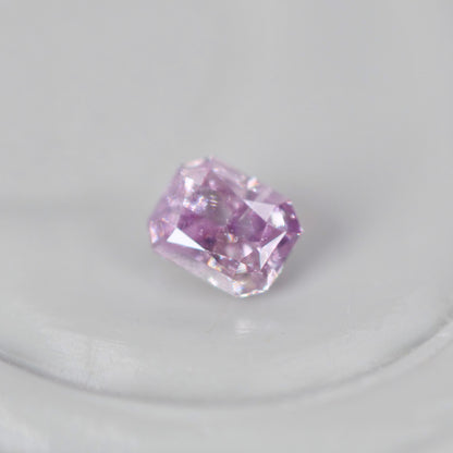 ピンクダイヤモンド 0.05ct Fancy Purple Pink クッションカット  2.3mm×1.8mm×1.4mm ソーティング付【MJ3006】