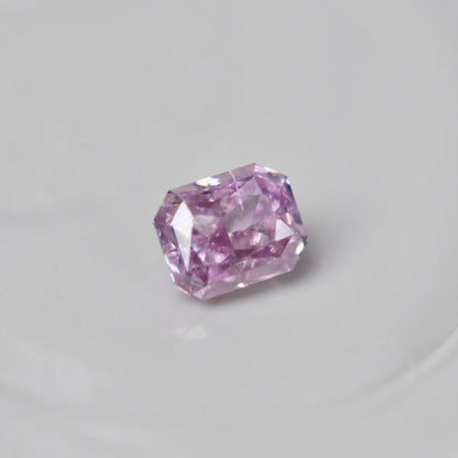 ピンクダイヤモンド 0.05ct Fancy Purple Pink クッションカット  2.3mm×1.8mm×1.4mm ソーティング付【MJ3006】